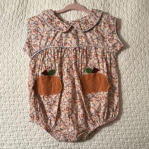 Never been worn! Grace and James Pumpkin bubble. 12M